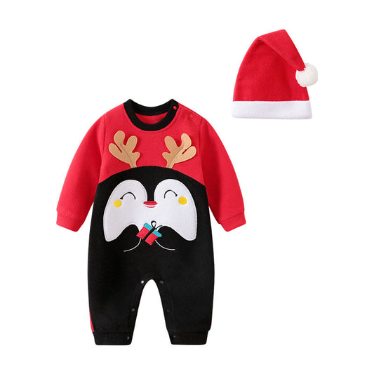 Cuddle Hue Christmas Cotton Baby Jumpsuit