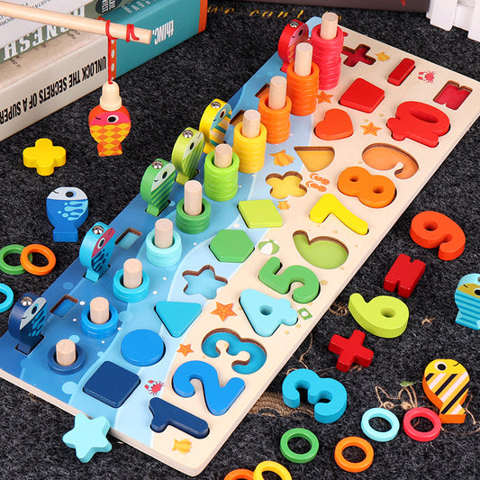 Cuddle Hue Wooden Alphanumeric Puzzle