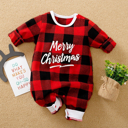 Cuddle Hue Christmas Cotton Baby Jumpsuit