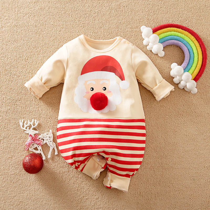 Cuddle Hue Christmas Cotton Baby Jumpsuit